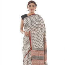 Cotton Fabric Ethnic Saree