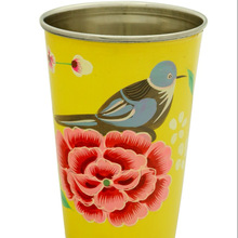 Handicraft-palace Bird Floral Exclusive Stainless Steel Cup, Feature : Easy Wash