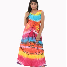 Mandala Hippie Traditional Wear Gown, Technics : Printed