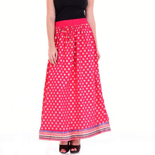 Floral Mandala Long Skirt Rayon Fabric, Feature : Plus Size