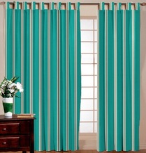 Bamboo Bead Cotton Stripe Curtain, Technics : Woven
