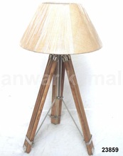 Brass Floor Lamp With Shade, Color : Silver