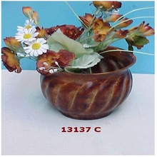 Glass Metal Flower Planter