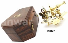 Metal Nautical Sextant With Box, For Home Decoration