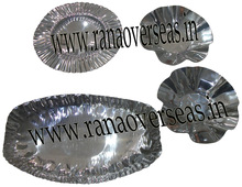 Oval Round Stainless Steel Serveware Platters, Feature : Stocked