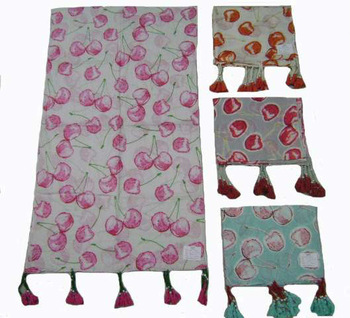 Sunit Scarves Cotton Apple Printed Stole, Color : Multi