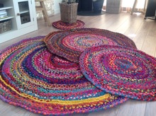 100% Cotton Cheap Rag Rugs, For Bath, Door, Exercise, Technics : Woven