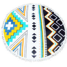   280~700gsm For Cotton Microfiber Printed Round Beach Towel, Size : 150cm Diameter