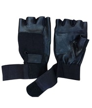 Soft Chrome Leather Weight Lifting Gloves