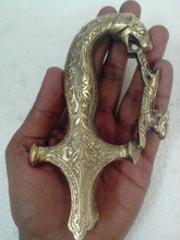 Brass Inlay Carving Sword Handle, Style : Antique Imitation