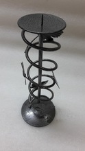 HANDMADE IRON BIG ROUND CANDLE STAND