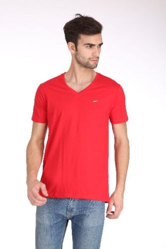 Plain Linen Mens V-Neck T-Shirt, Size : XL, XXL