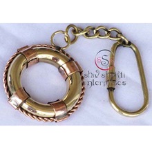 Brass Beautiful Lifering Key Chain