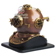 Brass And Copper Diving Helmet, Style : Nautical