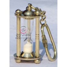 Metal Sand Timer Key Chain