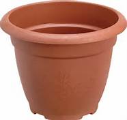 Powder Coated Plastic Flower Pots, Color : Red, Brown, White Etc.