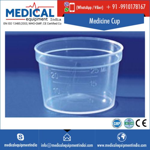 Transparent Plastic Medicine Measuring Cup