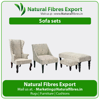 Wooden Upholstery Sofa Sets, For Home Furniture, Color : White