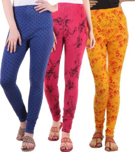 Lycra Ladies Printed Leggings, Size : M, XL