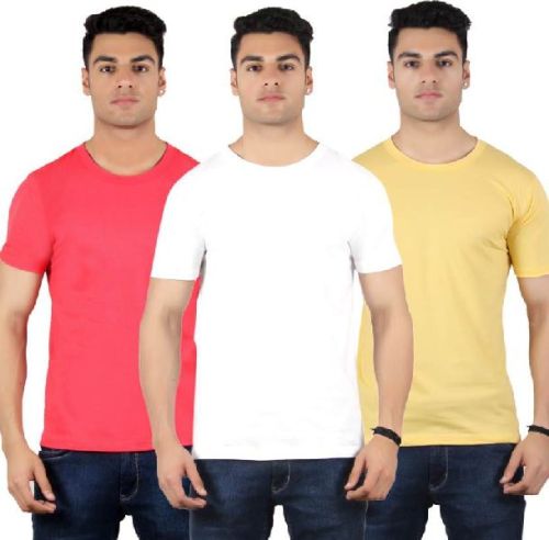 Plain Cotton Mens Round Neck T-shirts, Size : XL