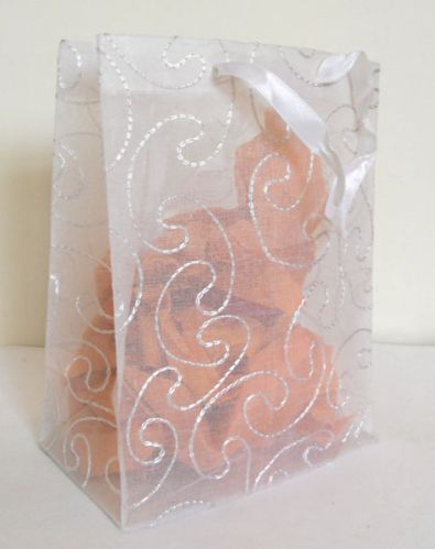 Organza Gift Packing Bags, Size : 23x17.5x10 Cm