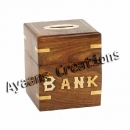 Wooden Money Box