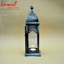 Metal Moroccan Lantern, Color : Brown
