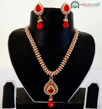 Drop Shape Pendant Pearl Set, Gender : Children's, Unisex, Women's