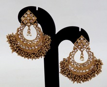 Handelier Kundan Earring, Occasion : Anniversary, Engagement, Gift, Party, Wedding