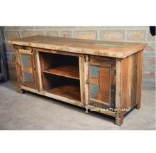 Wood Reclaimed Entertainment Unit Cabinet