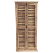 Indian Oak Wooden Doors Wardrobe