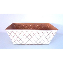 Polished Decorative Metal Flower Pot.