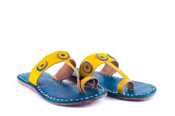 Mb Exports Genuine Leather Rajasthani Slipper, Gender : Women