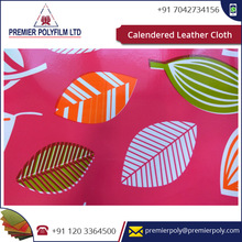 PVC Calendered Leather Fabric, For Car Seat, Seat Cover, Sitting Mat, Bed Under Lays, Table Mat, Etc.