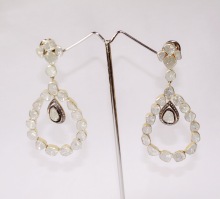 Silver Diamond Polki Earring, Color : Yellow