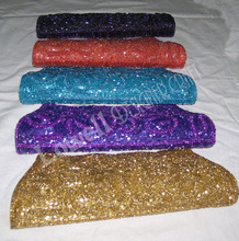 Lowellcraft.com Satin BEADED FANCY CLUTCH BAG