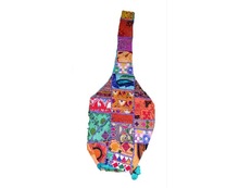 Canvas GUITAR SHAPE SHOULDER BAG, Color : Multi