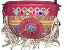 Lowellcraft LEATHER BANJARA SHOULDER BAG, Gender : Unisex