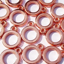 Beaded India Metallic Plated Acrylic Beads,, Color : Copper