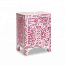 Bone Inlaid Night Stand