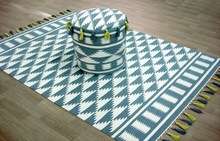 Cotton Dhurrie Rug, For Bathroom, Beach, Camping, Door, Floor, Kitchen, Outdoor, Home, Hotel, Picnic