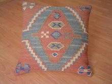 Square WOOL Exclusive Kilim Cushion, For Chair, Decorative, Seat, Technics : Woven