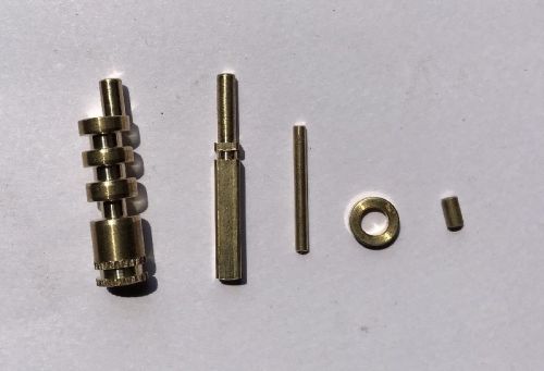 Polished Brass Gas Valve Spindle