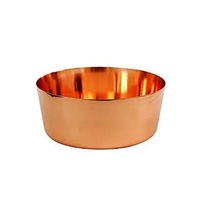 Rounded Pure Copper Dog Bowl