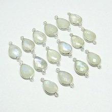 925 Sterling Sliver White Rainbow Moonstone