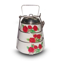 Round Container Steel Lunch Box, For Food