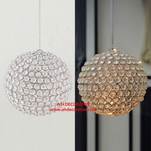 A.H. Decorative Beaded Hanging Crystal Ball