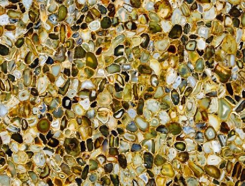 Yellow Agate Semi Precious Stone Slab, Color : Black, Green, Brown, Blue, Red