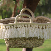 Straw Boho Fringe Tassel, Color : Multi