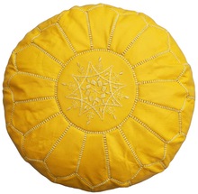 Genuine Leather Footstools Pouf